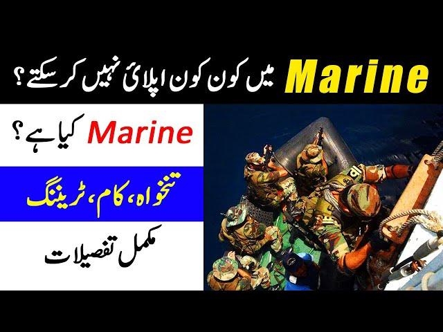 Pak Navy Marine Branch | Pak Navy Marine Salary, Training, Selection Procedure, Requirement, Work