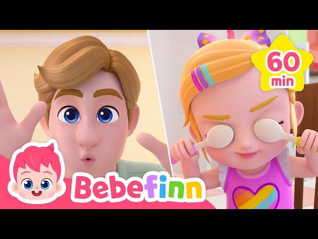 Peek-a-boo Song for an hour | Kids Song Compilation | Bebefinn - Nursery Rhymes & Kids Songs