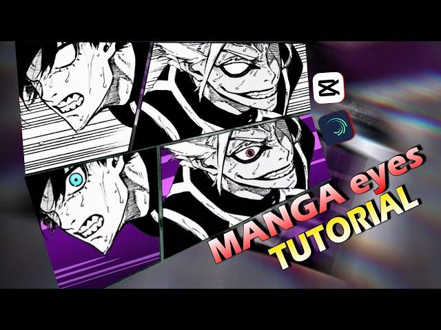 How to do manga eyes tutorial on Capcut and Alightmotion