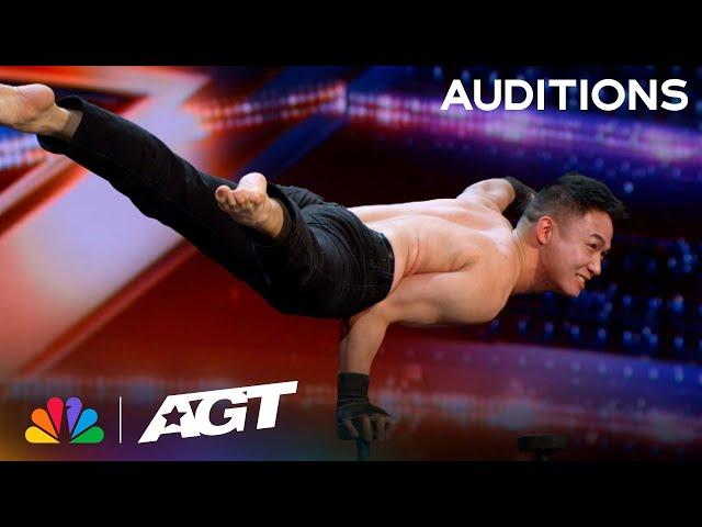 Chen Lei unleashes the extraordinary with INCREDIBLE hand balancing! | Auditions | AGT 2023