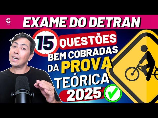 15 QUESTÕES ATUAIS COMENTADAS DO EXAME TEÓRICO 2024, Legislação de trânsito #autoescola #cnh