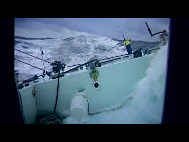 Yves Parlier au coeur des tempêtes du grand sud dans le Vendée Globe 96