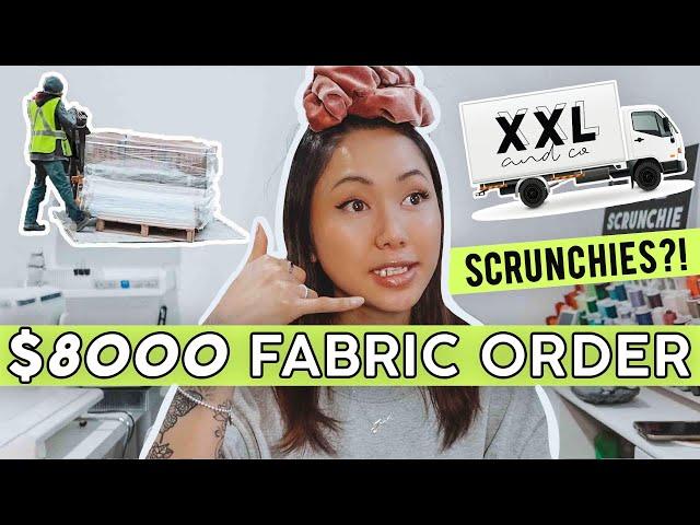 $8000 ONLINE FABRIC HAUL | Where I Buy & Order Fabric For My Biz  Handmade XXL Scrunchie Shop 