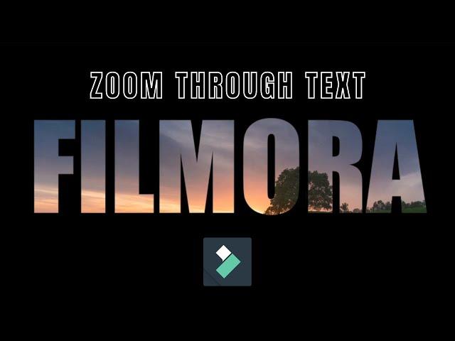 Create Zoom Through Text Effect in Filmora