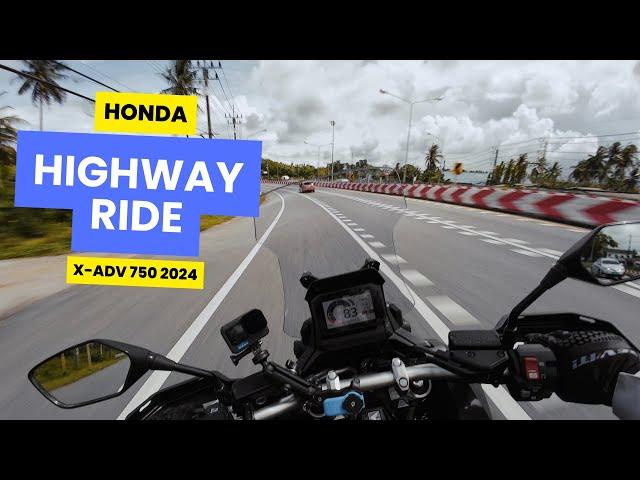 Honda X-ADV 750 2024 | POV Highway Ride [4K RAW Sound]