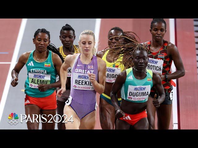 Duguma and Reekie duel in tactical 800m final at Indoor Worlds | NBC Sports