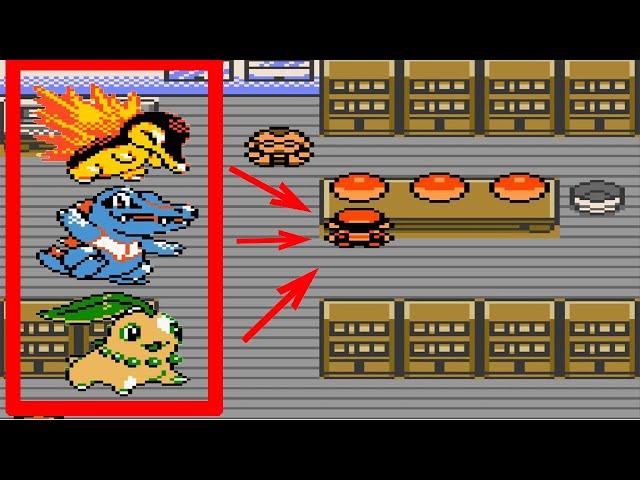 ALLE Starter holen - Starterpokemon Pokemon Gold Silber Kristall Glitch Feurigel Karnimani & Endivie