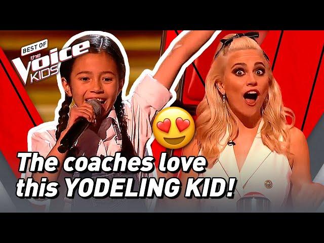 10-Year-Old Rachel sings a YODEL SONG in The Voice Kids!  | The Voice Stage #59