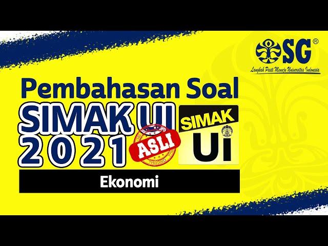 Pembahasan Soal Asli Ekonomi SIMAK UI 2021 - Bersama Ka Shabi