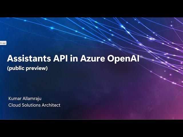 Azure OpenAI Assistants API