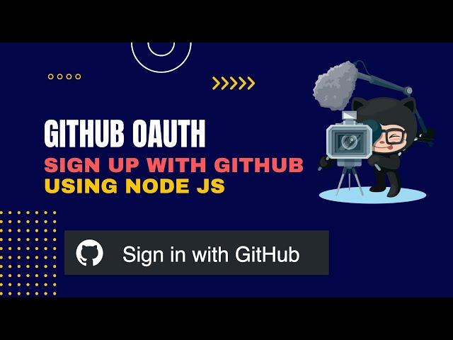 How to Implement Login with Github using Node JS | Github OAuth PassportJS