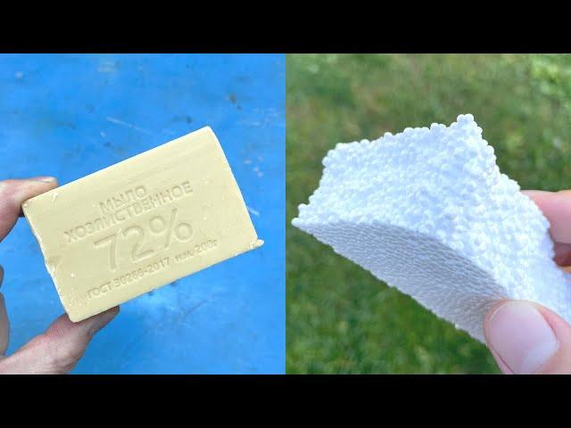 Do not try to throw away the foam and the remnants of SOAP! Experiment at home!