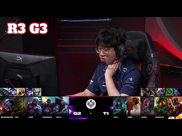 G2 vs T1 - Game 3 | Round 3 LoL MSI 2024 Main Stage | G2 Esports vs T1 G3 full game