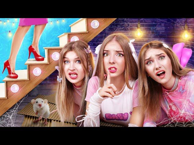 I Was Adopted by Strict Parents || Poor Sister VS Rich Sister