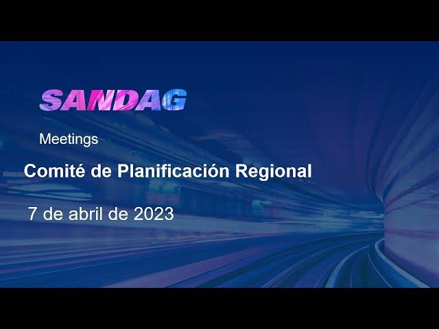 Regional Planning Committee - April 7, 2023