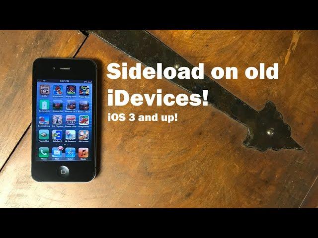 How to sideload apps/IPA files on old iOS Devices (iOS 3 and up!) (Windows)