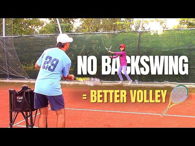 Stop Swinging! No-Backswing Tennis Volley Drill That Works!