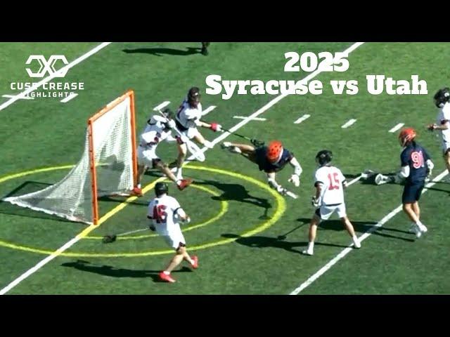 Syracuse vs Utah | 2025 Men's Lacrosse Highlights