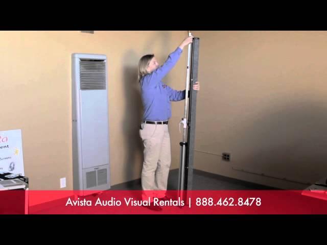 6' Tripod Projection Screen Demo.  San Francisco Bay Area Audio Visual Rentals