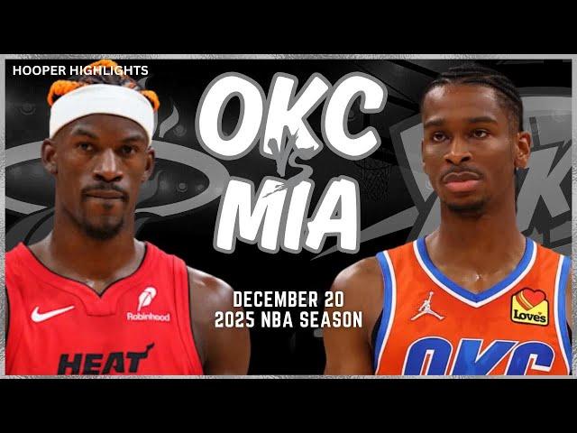 Oklahoma City Thunder vs Miami Heat Full Game Highlights | Dec 20 | 2025 NBA Season