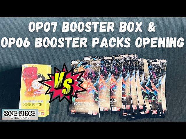 Unboxing One Piece OP07 Booster Box & OP06 Booster Packs! #onepiece