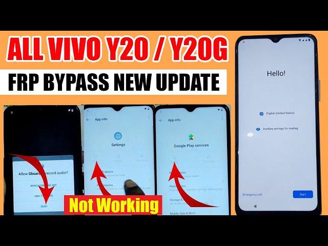 Vivo y20 FRP Bypass Without PC New Update | All Old Method Not Working