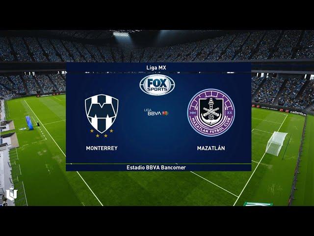 Monterrey vs Mazatlan ● Liga Mx 2024 ● Gameplay Pes 2021