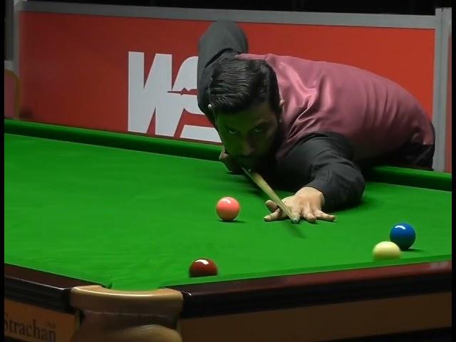 Zhao Xintong vs Muhammad Asif  German Master Round 3. 4th frame . with Shoaib Arif