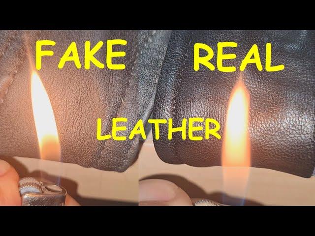 Real vs fake Leather. How to spot faux Leather jacket material