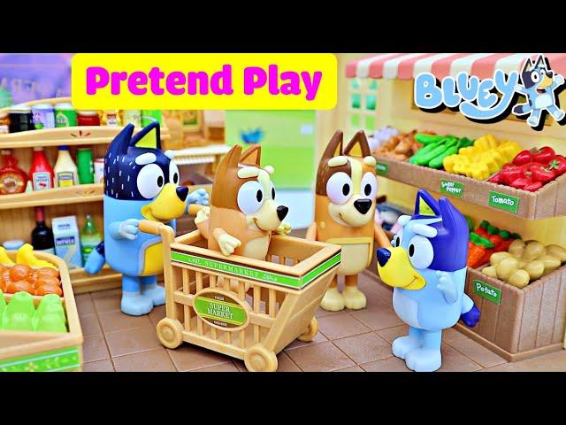 BLUEY and BINGO's Exciting Supermarket Adventure: Discovering Healthy Foods and Surprises!