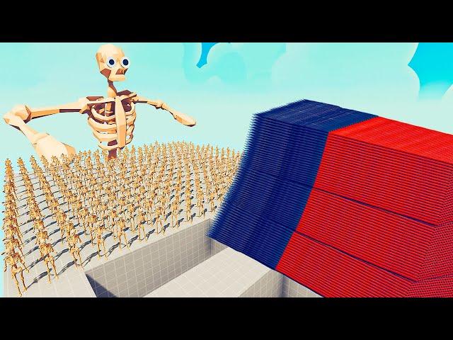 100x SKELETON + 1x GIANT vs 3 EVERY GOD - Totally Accurate Battle Simulator TABS