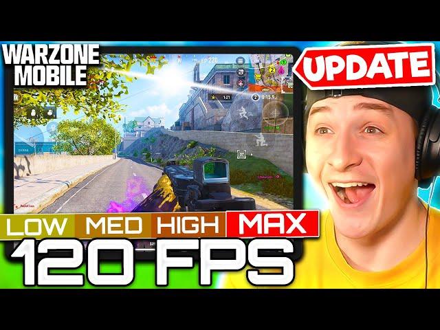 NEW MAXED GRAPHICS UPDATE + 120 FPS! WARZONE MOBILE GAMEPLAY