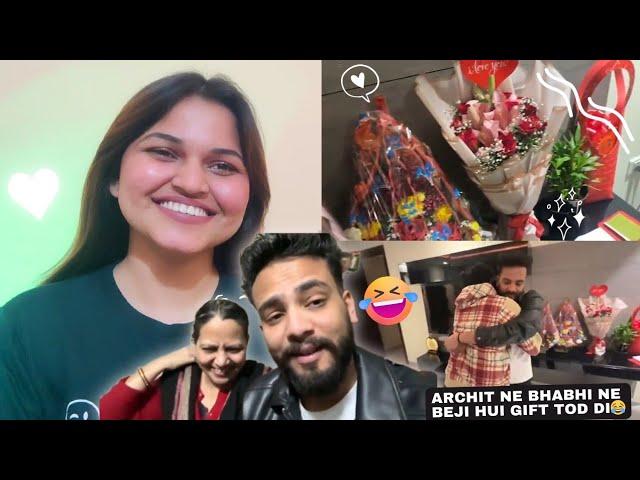 Reaction On:Tumhari Bhabi Ne Bheja Valentines Gift 