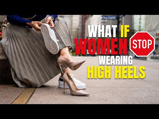 What If Women Stopped Wearing High Heels #shoes #shoesaddict #highheels #shoe #louboutins