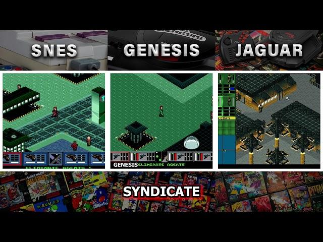 Super Nintendo vs Sega Genesis vs Atari Jaguar | Syndicate