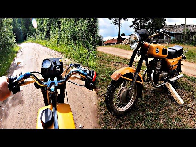 Мотоцикл "ВОСХОД 3М"  POV Test от первого лица / test drive from the first person