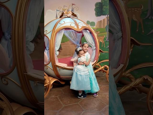Our first time doing ALL these steps & my girls were completely obsessed#bibbidibobbidiboutique