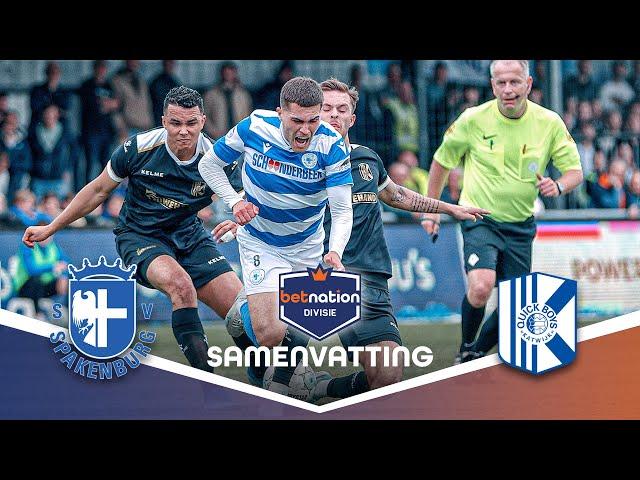 Blijft Spakenburg op TITELKOERS | SV Spakenburg vs. Quick Boys | Samenvatting Betnation Divisie