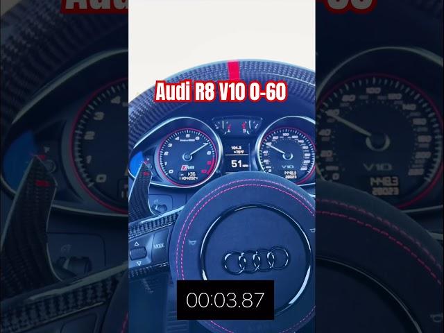 Audi R8 V10 0-60 mph *NO Launch Control ️ #AudiR8 #R8 #R8V10