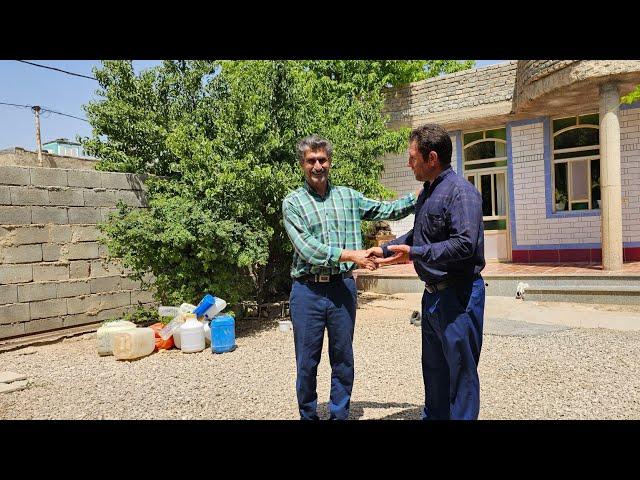 A dream come true: Noorbakhsh and Kobraa's joy in finding a plot of land to buy. 