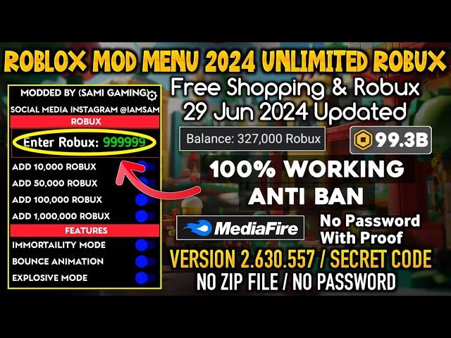 Roblox Mod Menu 2.637.730 Free robux and Shopping | Fly, Speed & Unlimited Robux Anti Ban 2024!