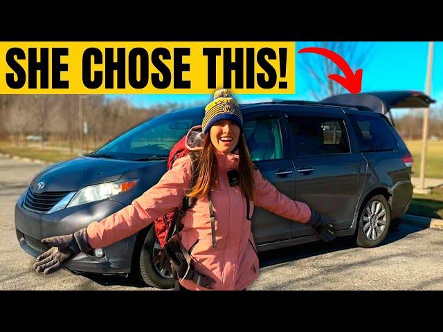 This Minivan Camper Changed Her Life! (Solo Female Van Life)