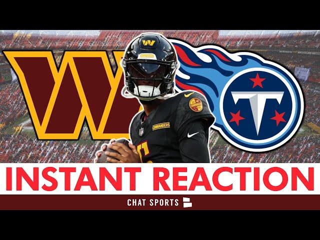 Commanders News: INSTANT REACTION After 42-19 WIN vs. Titans | Taking Care Of Business Again