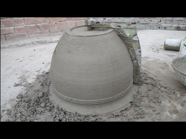 how to make big planter pot at home/how to make flower pot/ DIY Planter/cement pot