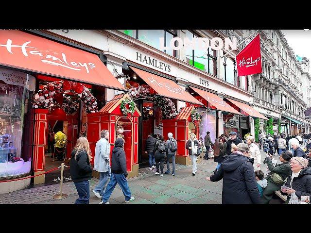 Christmas Eve Morning Walk Through Central London |London Christmas Walk [4K]