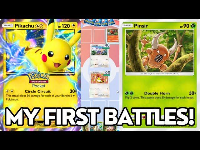 My First Battles in Pokemon TCG Pocket!