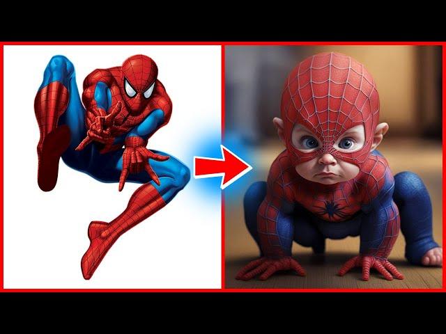 SUPERHEROES but BABIES   All Characters (Marvel & DC)