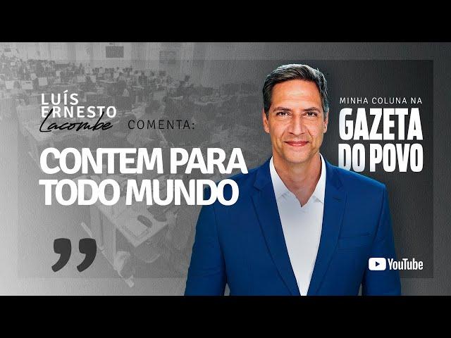 CONTEM PARA TODO MUNDO - minha coluna na GAZETA DO POVO