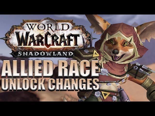 Allied Race Unlock Requirement Changes Coming in the Shadowlands Pre-Patch