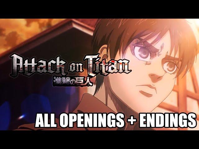 Attack On Titan - ALL OPENINGS AND ENDINGS (1-8) HD 進撃の巨人 CREDITLESS